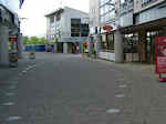 Block Paved Pedestrian Walkway with inset lighting and cobbled paving