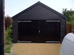 Burwell, Cambridgeshire: Driveway leading to refurbished Garage