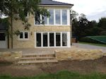 Fordham, Cembridgeshire: Patio stepped down to the Garden