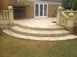 Rushden, Northamptonshire: New Patio with Matching Stone Balustrading